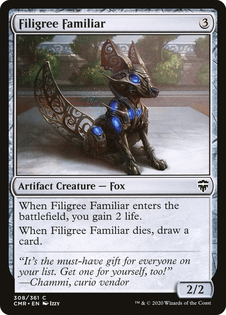 Filigree Familiar [Commander Legends] Foil