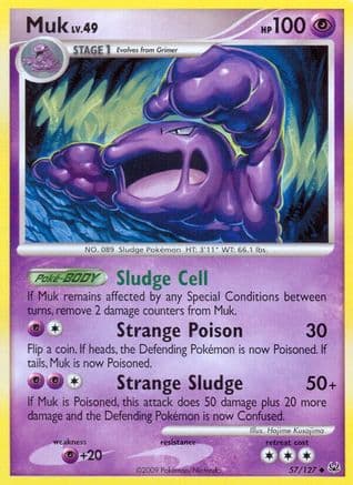 Muk  - Reverse Holofoil Platinum - Uncommon