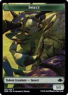Insect Cat 008 Double Sided Token 10 // 8 (Dominaria Remastered)  - Foil