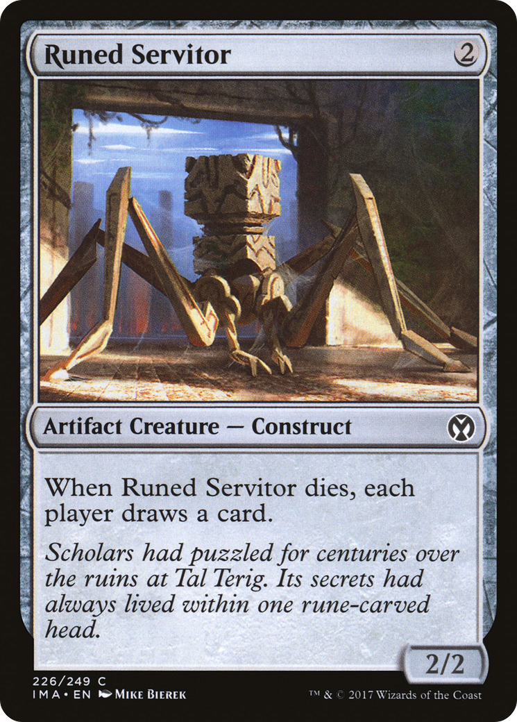 Runed Servitor [Iconic Masters] Foil