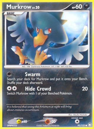 Murkrow 090/123 - Mysterious Treasures Reverse Holofoil