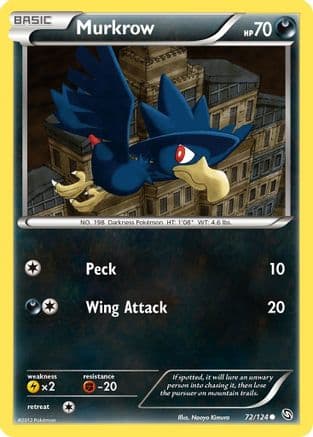 Murkrow  - Reverse Holofoil Dragons Exalted - Common