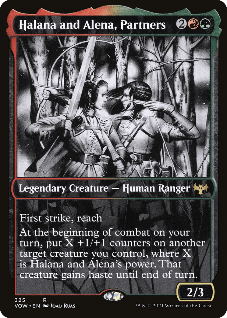 Halana and Alena, Partners (Showcase Eternal Night) [Innistrad: Crimson Vow] Foil