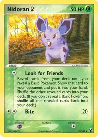 Nidoran F 070/112 - FireRed & LeafGreen Reverse Holofoil