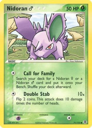 Nidoran M 71/112 - FireRed & LeafGreen Reverse Holofoil