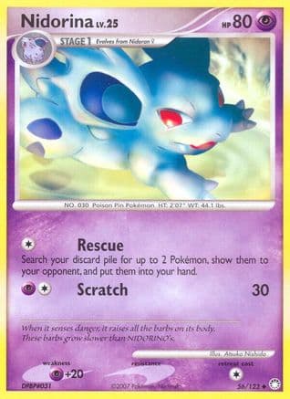 Nidorina 056/123 - Mysterious Treasures Reverse Holofoil
