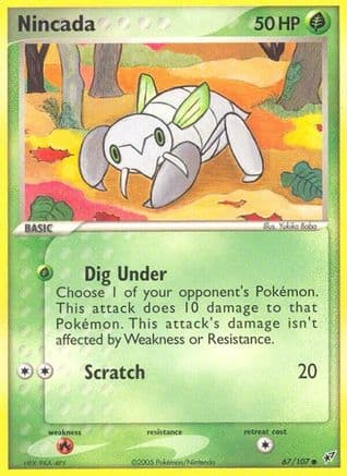 Nincada 067/107 - Deoxys Reverse Holofoil