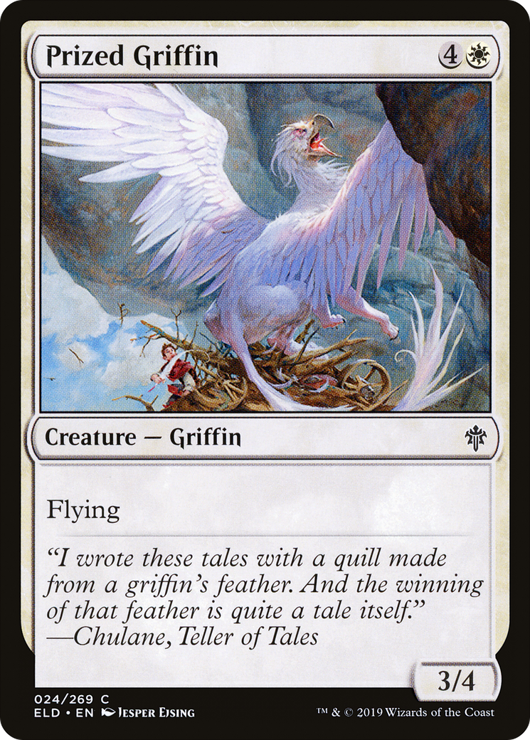 Prized Griffin [Throne of Eldraine] Foil