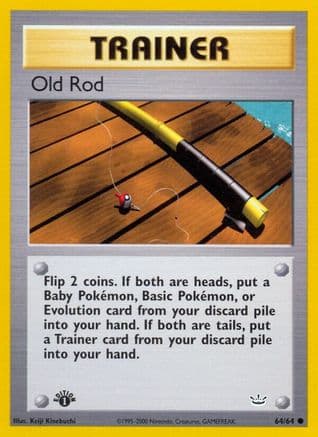 Old Rod 064/64 - Neo Revelation 1st Edition