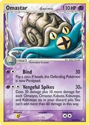 Omastar (Delta Species) 13/110 - Holon Phantoms Reverse Holofoil