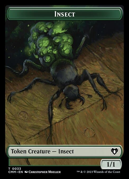 Eldrazi Spawn // Insect Double-Sided Token [Commander Masters Tokens] Foil