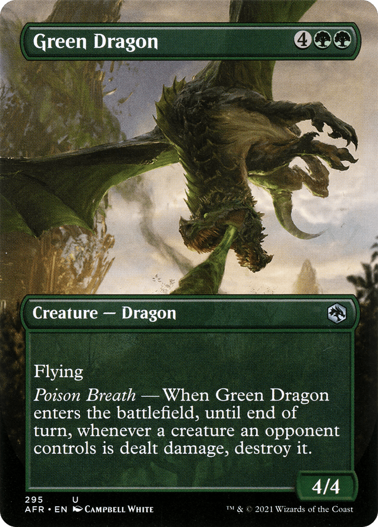 Green Dragon (Borderless Alternate Art) [Dungeons & Dragons: Adventures in the Forgotten Realms] Foil