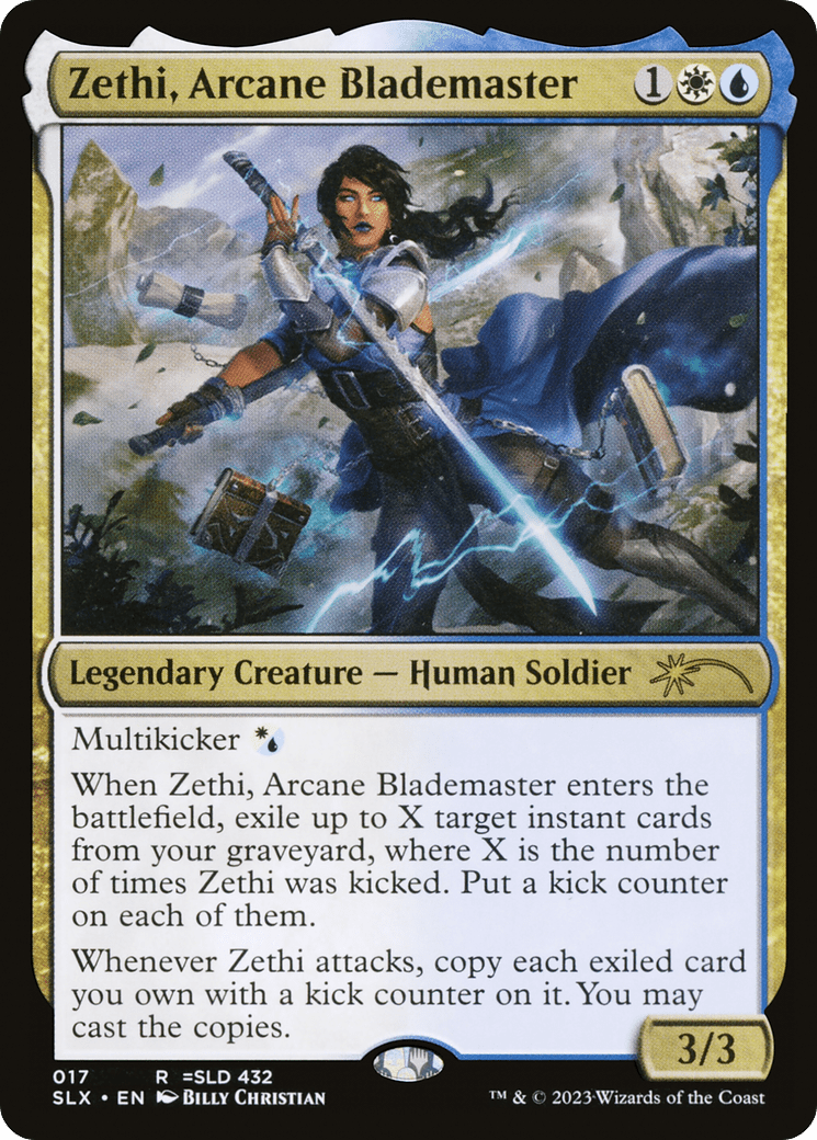 Zethi, Arcane Blademaster [Secret Lair: Universes Within]