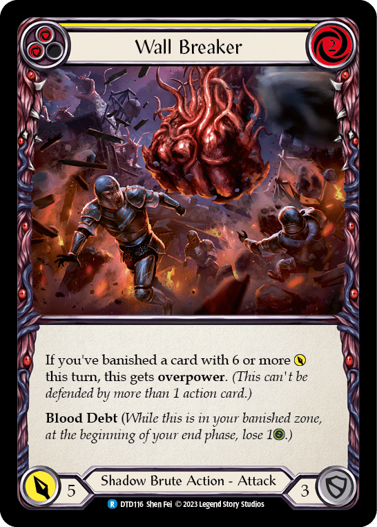 Wall Breaker (Yellow) [DTD116] (Dusk Till Dawn)  Rainbow Foil