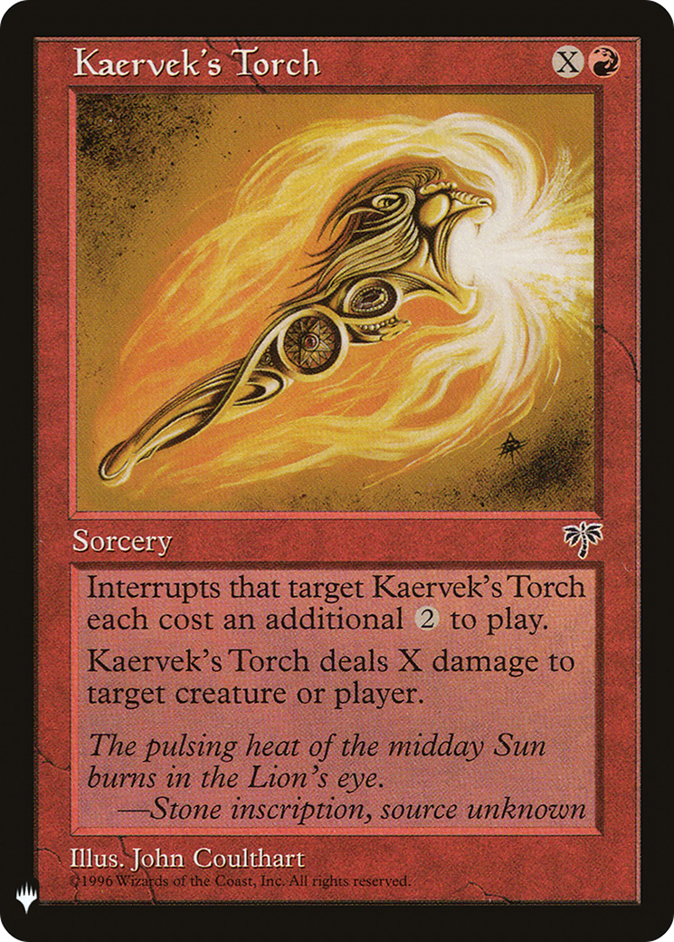 Kaervek's Torch |  (MIR-185) [The List]