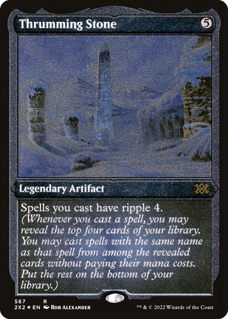 Thrumming Stone (Foil Etched) |  Foil (567) [Double Masters 2022]