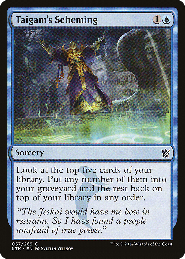 Taigam's Scheming [Khans of Tarkir] Foil