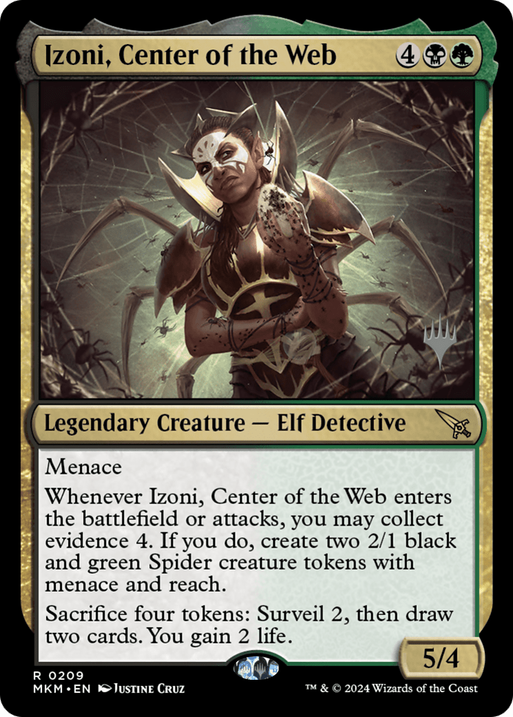 Izoni, Center of the Web (Promo Pack) [Murders at Karlov Manor Promos] Foil