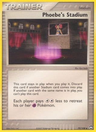 Phoebe's Stadium 79/108 - Power Keepers Reverse Holofoil