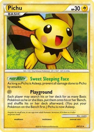 Pichu 028/123 - HeartGold SoulSilver Reverse Holofoil