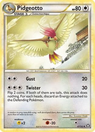 Pidgeotto  - Reverse Holofoil Triumphant - Uncommon