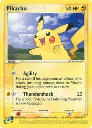 Pikachu (43/95) [EX: Team Magma vs Team Aqua] Reverse Holofoil