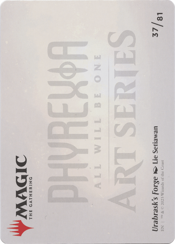 Urabrask's Forge // Urabrask's Forge (AONE-037) - Phyrexia: All Will Be One Art Series (Borderless)