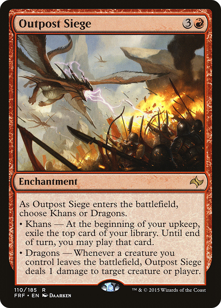 Outpost Siege (110) [Fate Reforged]  Foil