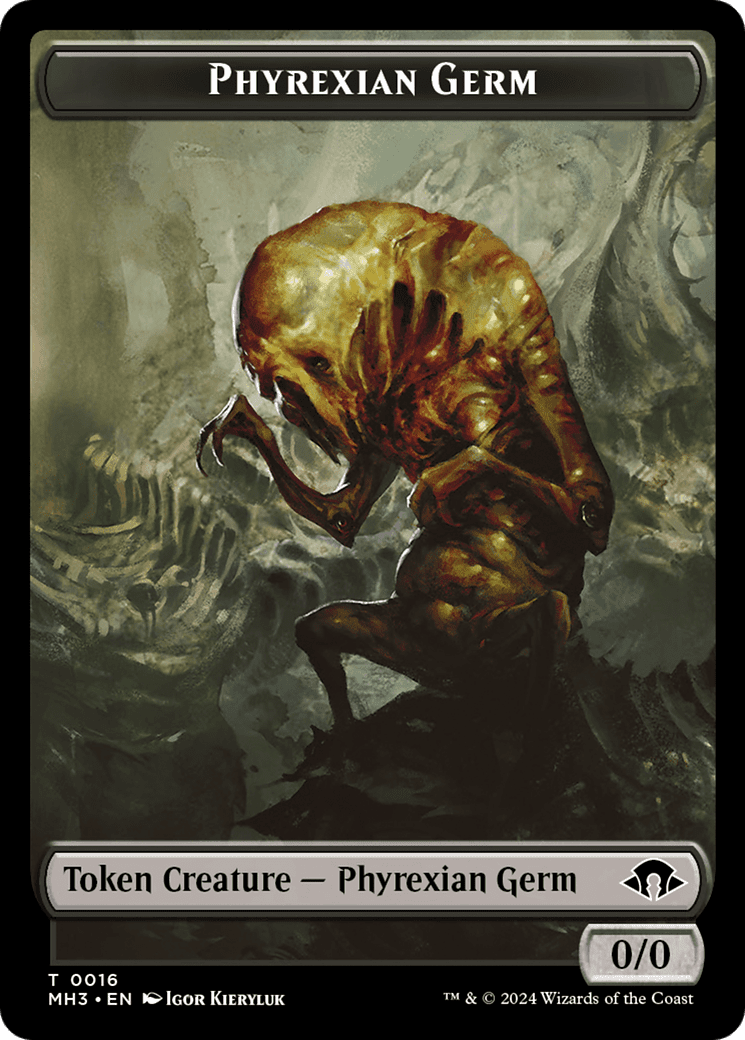 Phyrexian Germ // Moonfolk Double-Sided Token [Modern Horizons 3 Tokens]