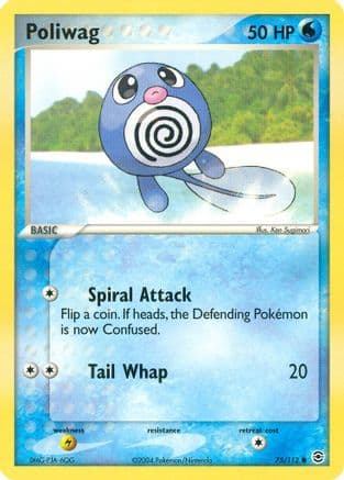 Poliwag/112  - Reverse Holofoil FireRed & LeafGreen - Common