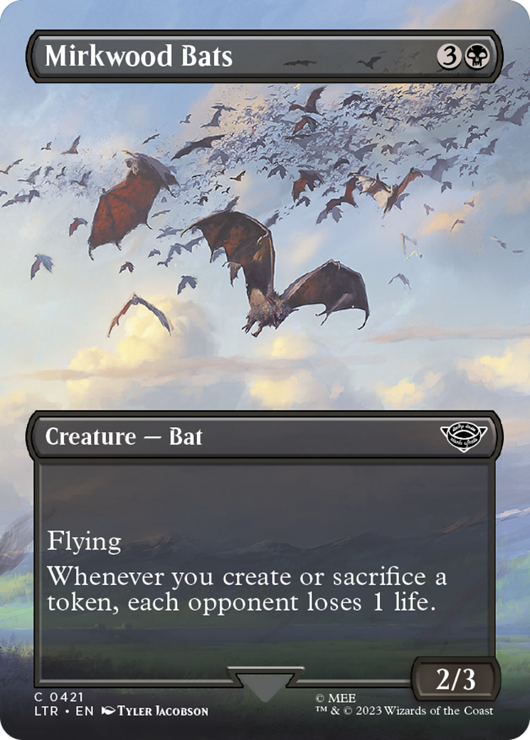 Mirkwood Bats (Borderless Alternate Art) [The Lord of the Rings: Tales of Middle-Earth] Foil