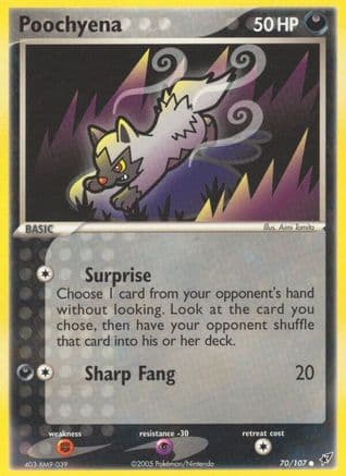 Poochyena 070/107 - Deoxys Reverse Holofoil