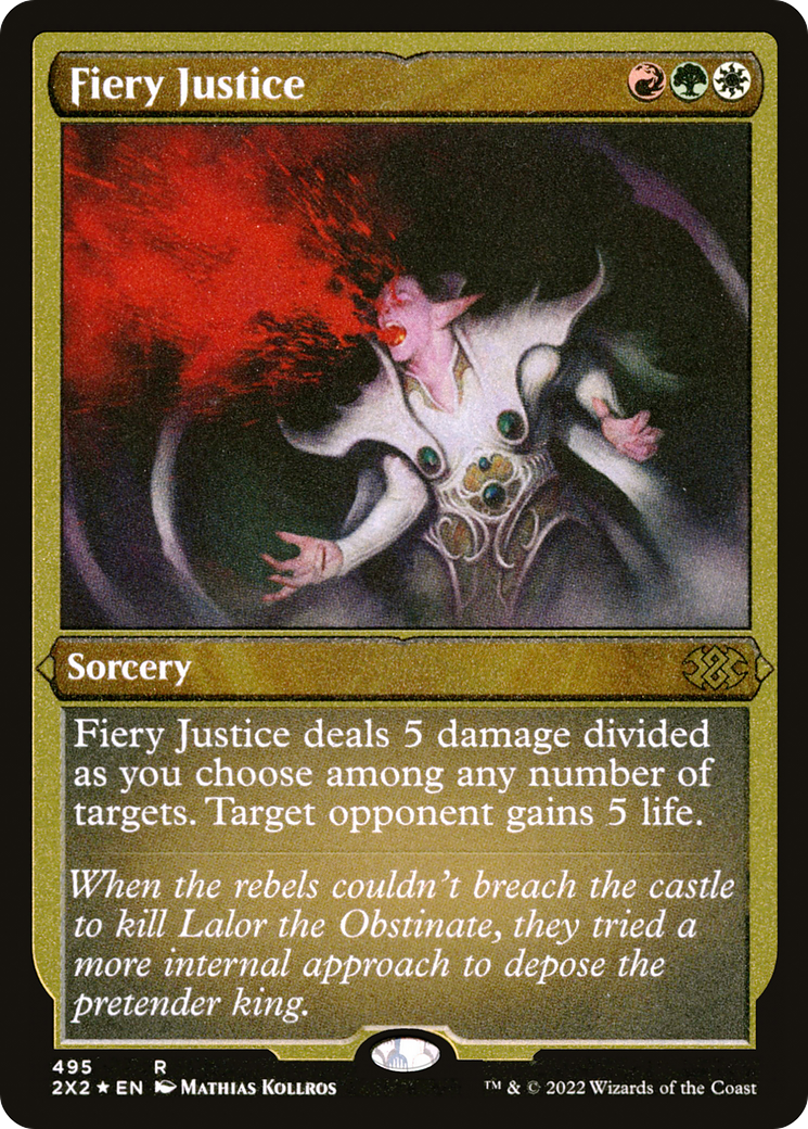 Fiery Justice |  Foil (495) [Double Masters 2022]