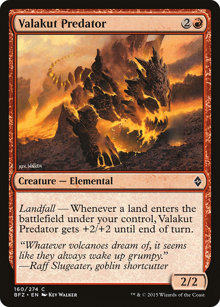 Valakut Predator [Battle for Zendikar] Foil