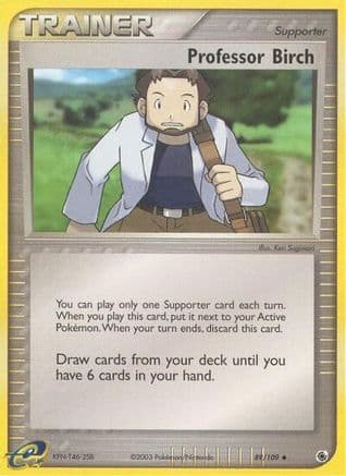 Professor Birch 89/109 - Ruby and Sapphire Reverse Holofoil