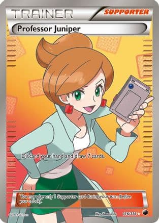 Professor Juniper ( Full Art) 116/116 - Plasma Freeze Holofoil