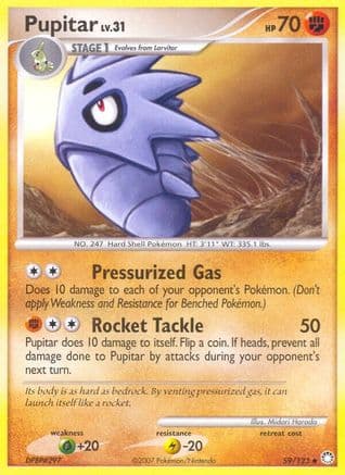 Pupitar 59/123 - Mysterious Treasures Reverse Holofoil