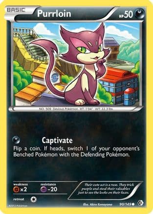 Purrloin 90/149 - Boundaries Crossed Reverse Holofoil