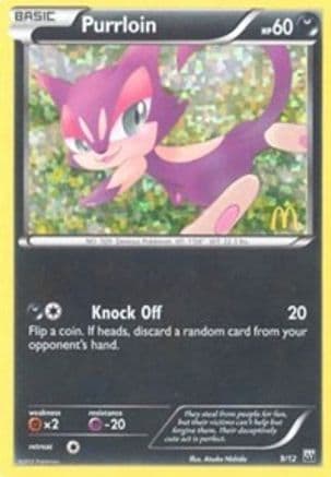 Purrloin 9/12 - McDonalds Promos 2012 Holofoil