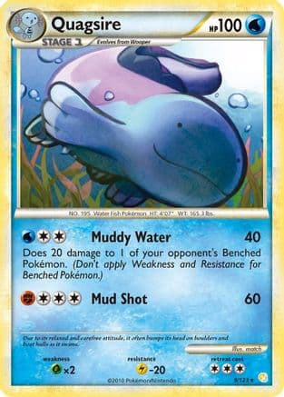 Quagsire 009/123 - HeartGold SoulSilver Reverse Holofoil