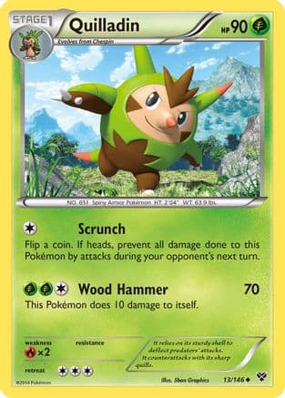 Quilladin 013/146 - XY Base Set Reverse Holofoil