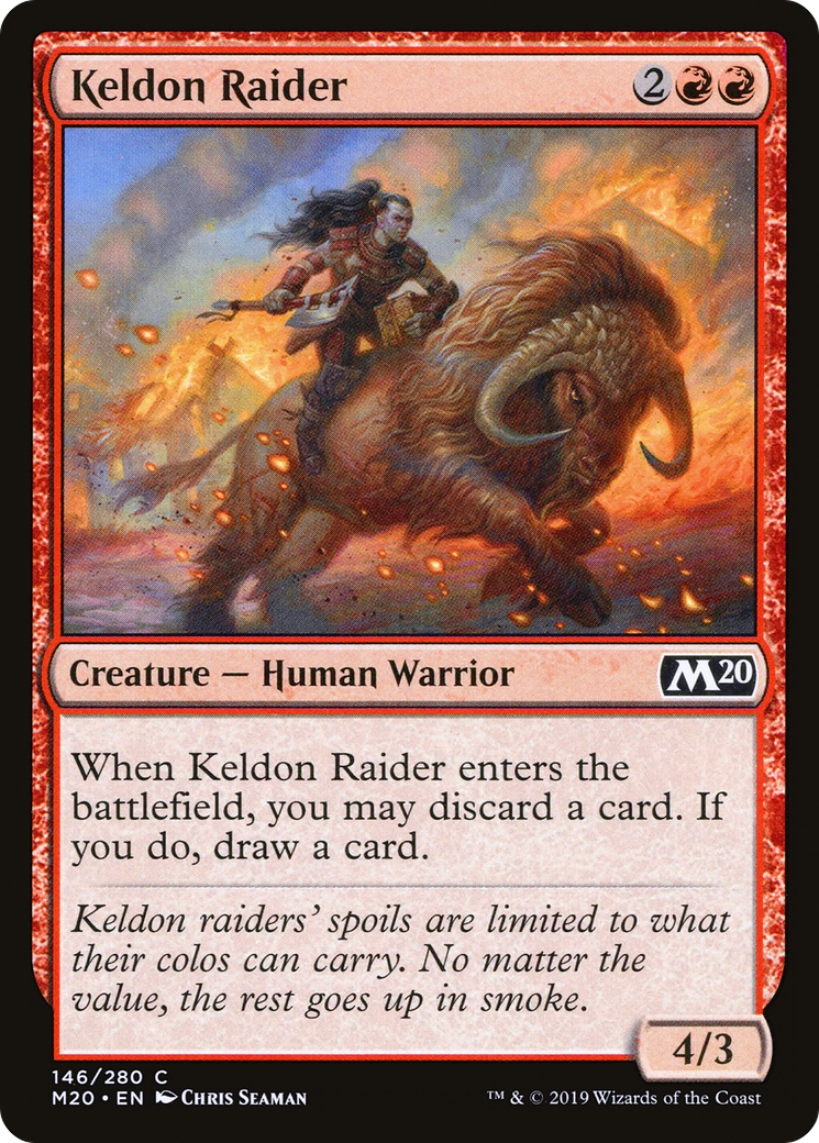 Keldon Raider [Core Set 2020] Foil