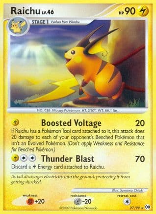 Raichu 027/99 - Arceus Reverse Holofoil
