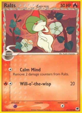 Ralts (Delta Species) 061/101 - Dragon Frontiers Reverse Holofoil