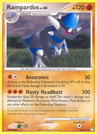 Rampardos  - Reverse Holofoil Mysterious Treasures - Rare