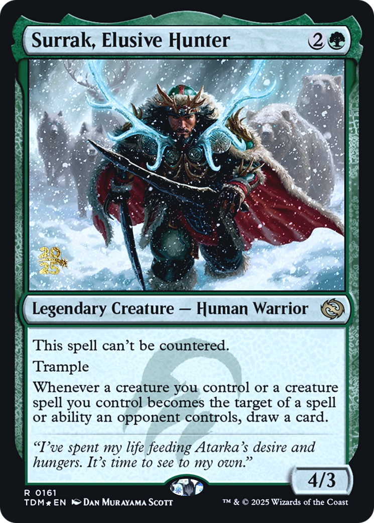 Surrak, Elusive Hunter (161) [Prerelease Cards]  Foil