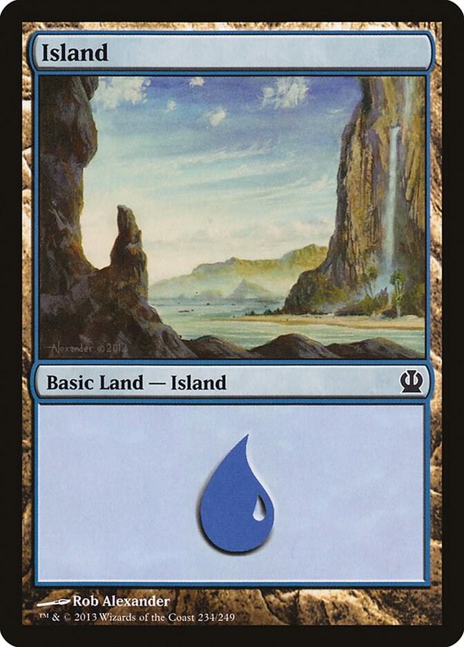 Island 234/249 (Theros)  - Foil