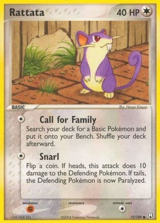 Rattata 072/109 - Team Rocket Returns Reverse Holofoil