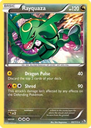 Rayquaza 093/113 - Legendary Treasures Reverse Holofoil