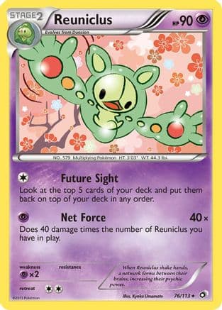 Reuniclus  - Reverse Holofoil Legendary Treasures - Rare